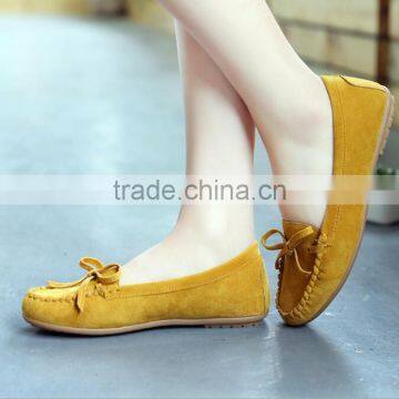 Zm50262b Europe Bowknot Tassel Lady Shoes Low Cut Women Single Shoe photo-3