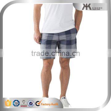 Soft cotton plaid cool man summer shorts