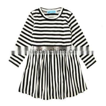 S17723A Wholesale Boutique Baby Girls Fancy Stripe Dress photo-3
