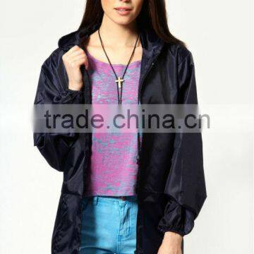 2014 Black long sleeve hood fashion bethany Pac- A- Mac jacket