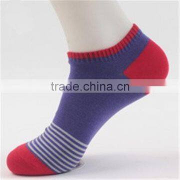 2015 New Design Man Summer Thin Stripe Boat Socks photo-2
