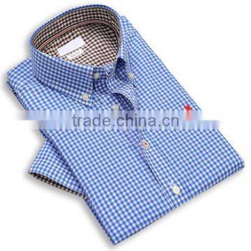Top 5 Brand t Shirt for Men Plaid Fabric Men T-shirts Embroidery Designs photo-4