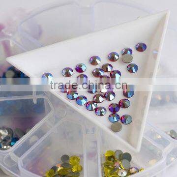 NHF 2058 Ss20 CrystalAB Chaton Flat Back Glass Rhinestones Beads photo-6