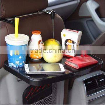 Foldable Car Steering Wheel Back Seat Tray Table Desk Mount Laptops Drink Holder photo-2