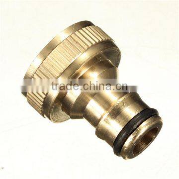 3/4 Solid Brass Threaded Tap Garden Hose Connect Adaptor Tap Snap Fitting Pipe photo-6