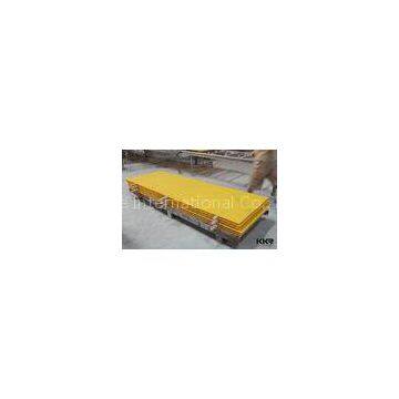 Yellow Marble Acrylic Sheet Stone Panel 6 mm ~ 30 mm for Decoration Materials