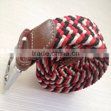 nylon woven elastic belt with metal buckle