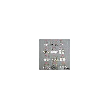 Sell White/Black Pearl Shell Earring