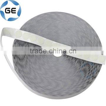 Quality Self-Adhesive Nylon Hook and Loop Dots with Silicone Paper Customized Round Sticky Hookloop Dot with Back Hot Melt Glue