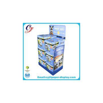 Multifunctional flooring cardboard display stand in supermarket promotional sale