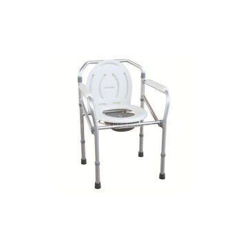 #JL894L – Aluminum Lightweight Folding Commode Chair With Plastic Armrests