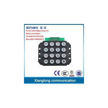 16 keys industrial telephone keypad zinc alloy keypad