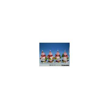 snowman candle, 4/S, Christmas, home decoration
