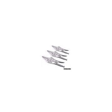 3 Piece Long Nose Lock Grip Plier Set