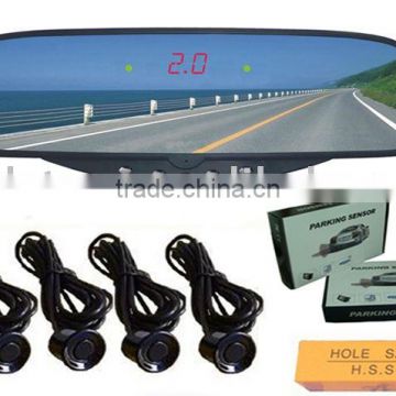 Mini LED Display Car Wireless Rearview Mirror Parking Sensor System