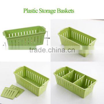 Plastic Storage Baskets With Different Sizes Small Plastic Storage Baskets Bathroom Storage Baskets photo-5