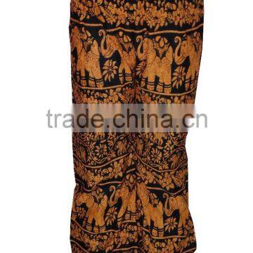 Indian Wholesaler Yellow And Black Elephant Print Palazzo