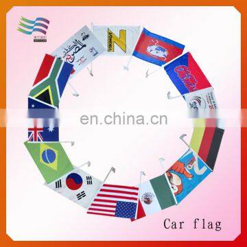 Best profit and promotional window car flag,polyester car flag car mirror socks