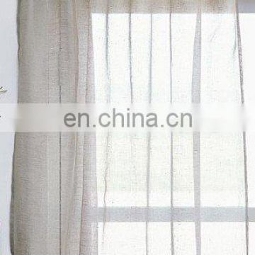 linen curtain in living room