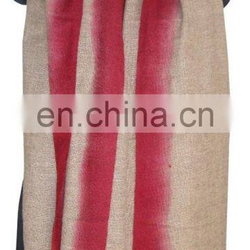 Gauze Pashmina Wool Shawl With Ombre Dye photo-3
