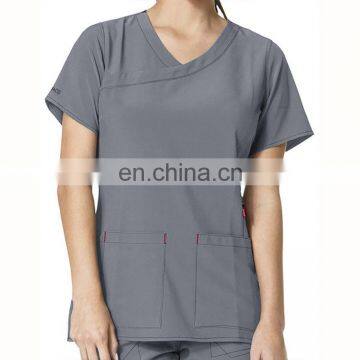 2017 Top Fashionable Hospital Nurse Staff Scrub Suit