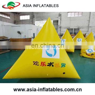 Latest commercial PVC Triangular Custom Inflatable Buoys for Water Sports/Pool floaties for kids and adult