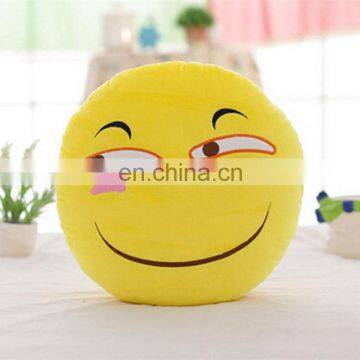 Good quality professional production emoji cushion pillow custom plush emoji pillow wholesale