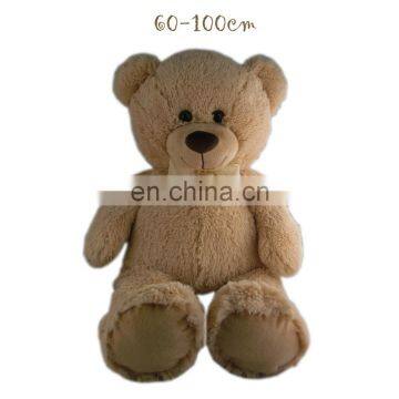 60-100 cm Big plush toy brown bear soft stuffed animal