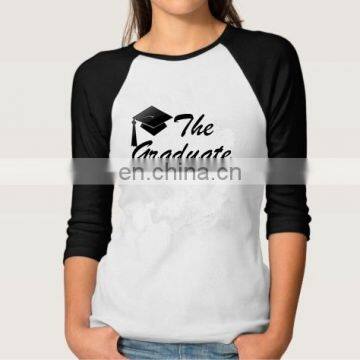 Long Sleeve Women's Printing Graduation T-shirt