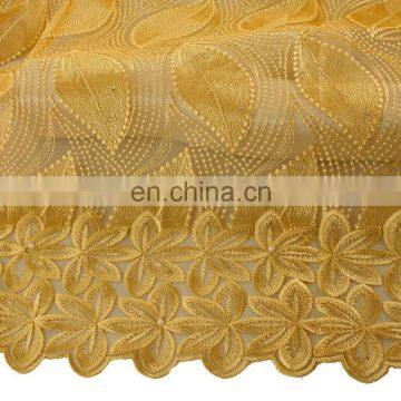 gold nigerian cord lace with handcut and sequins design