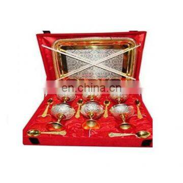 Horn salad server set