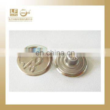 28L branded silver denim button for jeans and jacket