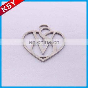 Popular Professional Manufacturer Cheap Two Holes Metal Brand Logo Fashion Accessories Private Clothing Labels