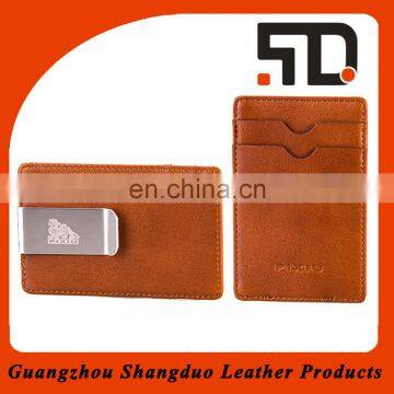 Verified Suppliers excellent Handmade Money Clip Leather Wallet