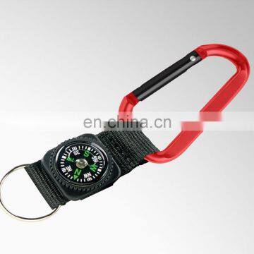 Navigation Compass Keychain Carabiner Keychain With Webbing photo-2