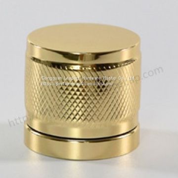 Golden aluminum perfume cover