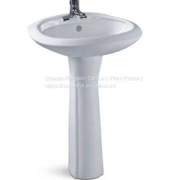 Hot sale best price floor mounted middle east ceramic pedestal basin sink