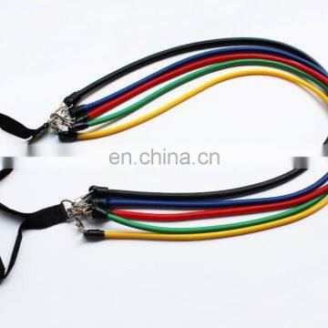 2017 OEM ANY-005 Newest 11 PCS Latex Resistance Bands Exercise Gym Set photo-3