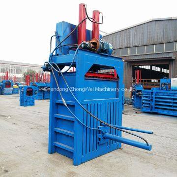 Hydraulic vertical waste paper clothes cardboard bottle baler / waste paper baler machine