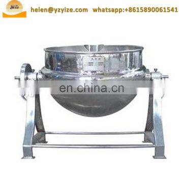 Commercial Electric Steam Gas Jacketed Cooking Kettle Pot With Agitator Mixer photo-7