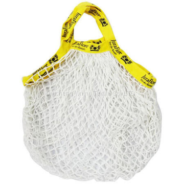 Mesh shopping bag with inner