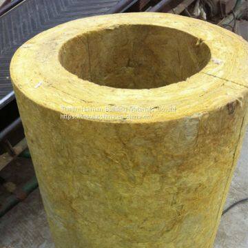 Simple and fast installation Heat Insulation Rock Wool Pipe