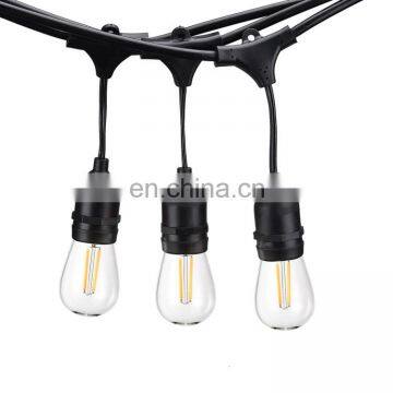 Wholesale festoon lights 48ft 15/24pcs edison bulb string for decoration party Christmas