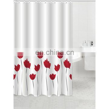 100 % Polyester Bathroom Printing Shower Curtains