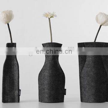 Decorative Felt Flower Vase / Felt Pouch photo-6