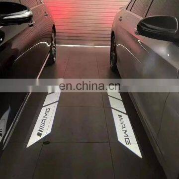 Car Rear View Mirror Lights Door Shadow Light Welcome Car Led Logo Lights For Mercedes Benz Amg C E W205 W213