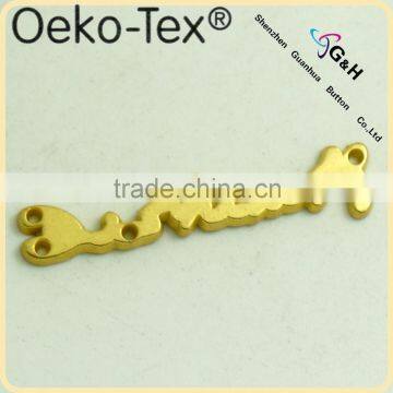 handbag logo metal plate