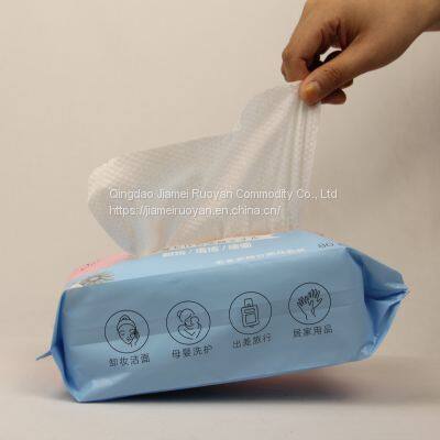 Disposable Face Organic Biodegradable Towel Hand Circular Cotton Tissue Flexible Wipes photo-2