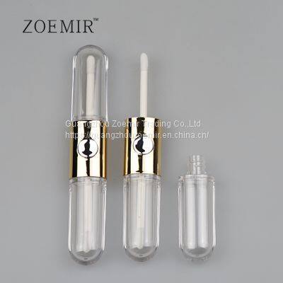 Zoemir Clear Custom  Empty Double Tube Lip Gloss Tube