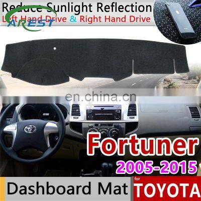 for Toyota Fortuner 2005~2015 AN50 AN60 Hilux SW4 SR5 Anti-Slip Mat Dashboard Cover Pad Sunshade Dashmat Carpet  Accessories Ru